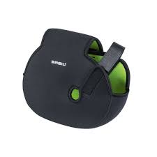 Accessories: BASIL E-BIKE MID ENGINE MOTOR COVER NEOPRENE UNIVERSAL BLACK/LIME