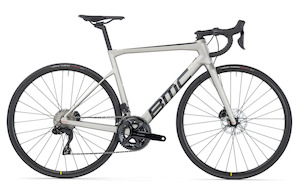 Road Bikes: 23 BMC TEAMMACHINE SLR FIVE - GREY/BLACK/RED M
