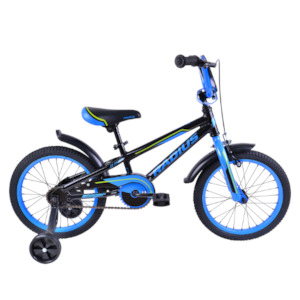 Kids Bikes: STINGER AL 16 - BLACK/BLUE/LIME