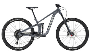 Full Suspension Mountain Bikes: KONA PROCESS 153 Satin Metallic Charcoal w/ Concrete Decals
