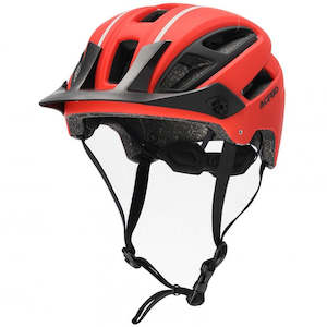 Helmets: ACERBIS DoubleP MTB Helmet Red