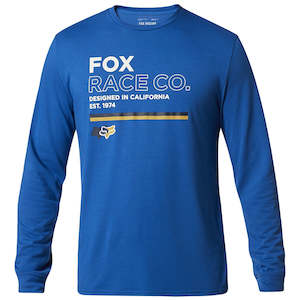 Mens Clothing: FOX ANALOG LS TECH TEE ROYAL BLUE