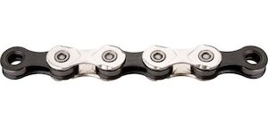 CHAIN KMC 11SPD 1/2X11/128 SILV/BLK 118L