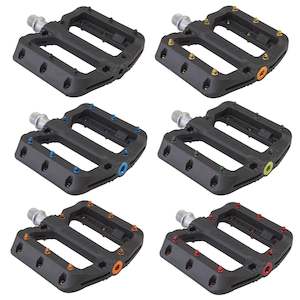 Funn Black Magic Pedal Fiber-Reinforced Plastic Body With CrMo Axle Black Body / Gold Pins