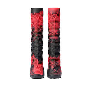 Scooter Parts: ENVY HAND GRIPS V2- RED/BLACK