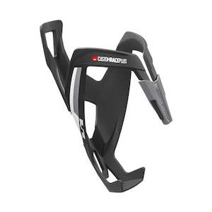 Bottle Cages: Elite Cage Custom Race Plus Matte Black/White