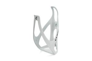 Bottle Cages: Cube Bottle cage matt white'n'black