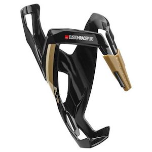 Bottle Cages: Elite Cage Custom Race Plus Gloss Black/Gold