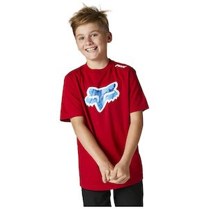 FOX YOUTH KARRERA HEAD SS TEE [FLAME RED]