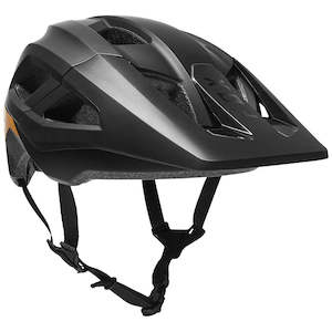Mtb Helmets: FOX YOUTH MAINFRAME HELMET CE [BLACK/GOLD]