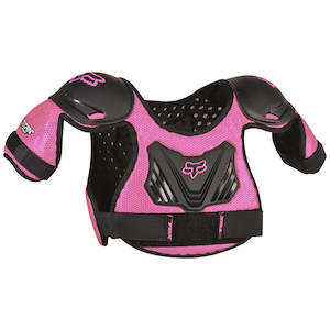 Fox: FOX PEEWEE TITAN ROOST DEFLECTOR [BLACK/PINK]
