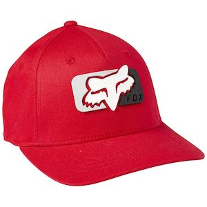FOX YOUTH MIRER FLEXFIT HAT [FLAME RED] OS