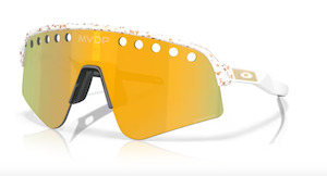 Eyewear: Oakley Sutro Lite Sweep MVDP Red/Gold Splatter Prizm 24K