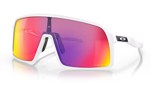 Eyewear: Oakley Sutro Matte White / Prizm Road