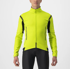 Castelli Jacket Perfetto RoS 2 Convertible Electric Lime/Dark Gray - L