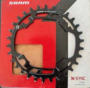 Sram: SRAM CHAINRING 30T-4 X-SYNC STL 11S BLK