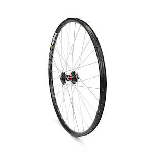 Wheels Parts: OnTrack WHEEL 27.5" FRONT15x100mm THRU-AXLE 6BOLT MD23 DISC BLK NOVATEC