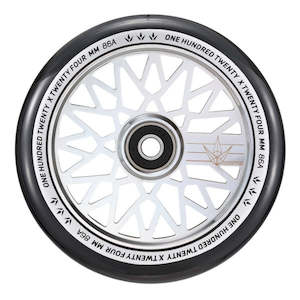 120MM WHEEL HOLLOWCORE DIAMOND - CHROME/BLACK