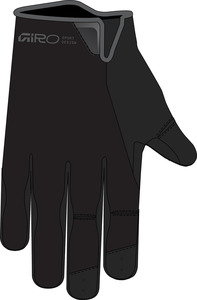 Gloves: 2026 Giro DND Gel Gloves Black