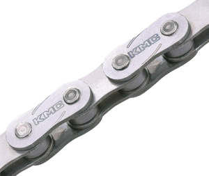 CHAIN KMC 'Z1eHX WIDE' 1SPD 1/2" x 1/8" SILVER 112 Links (e-bike compatible)