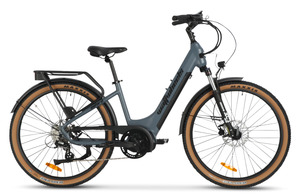 E Bikes: Wattwheels Oxford V3 Denim blue 672Wh Battery Upgrade
