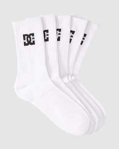 Back To School: Mens DC Crew 5 Pack Socks
