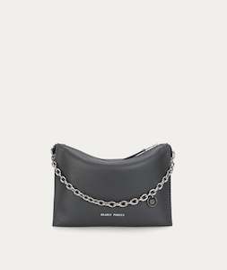 Shoulder Bags: Mr Minimese - Flint/Silver