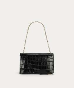 Crossbody Bags: Mr Komodo Mini - Black Croc