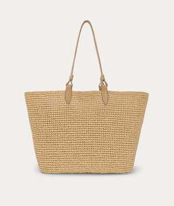 Mr Bandit Tote - Natural Raffia