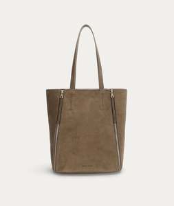 Tote Bags: Mr Scurry Tote Midi - Dune Suede
