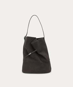 Clippity Tote - Asphalt Suede