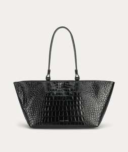 Medium Bandit Tote - Black Croc