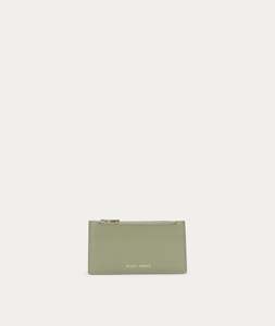 Wallets: Zip Card Holder - Sage