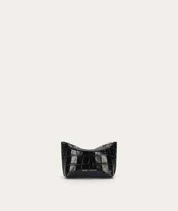 Mini Poucher - Black Croc