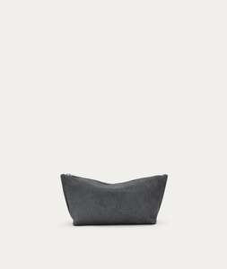Medium Poucher - Petrol Calf Hair