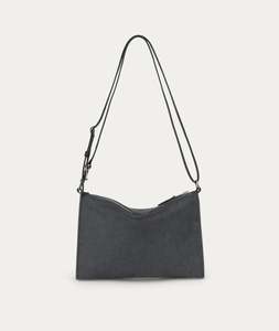 Clutches: Siamese Bag - Petrol Calf Hair