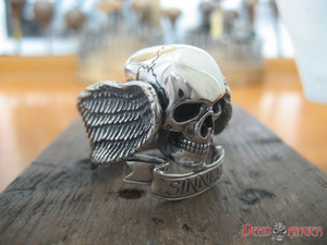 Products: Sinner Skull Ring deadringerjewelry