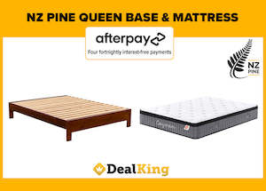 Bed Mattress: SOLID NZ PINE DOUBLE BASE + POCKET SPRING MATTRESS