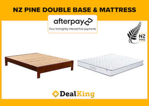 SOLID NZ PINE DOUBLE BASE + MATTRESS
