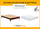 Solid Nz Pine Double Base + Mattress