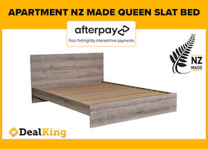 Beds: APARTMENT NZ MADE QUEEN SLAT BED