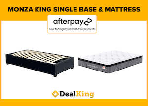 Bed Mattress: MONZA KING SINGLE SLAT BASE & POCKET SPRING MATTRESS