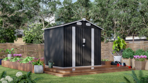 Bargain Backyard: Garden Shed 8 x 6ft Shadow Grey