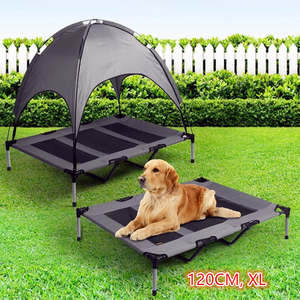 Pet Supplies: Elevated Pets Dogs Bed Raised Pet Cots Outdoor Camping Tent Sun Shade Canopy