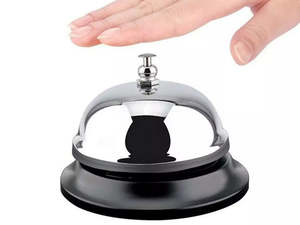 Hotel Counter Desk Shop Bell Metal Reception Restaurant Kitchen Service Call
