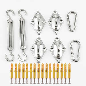 Summer Sale: Outdoor Shade Sail Hardware Kit for Rectangle Sun Shade Sails Mounting Accessory