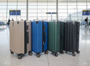 Home Living: 4 Wheels Hardcase Travel Suitcase 20" Lightweight - Gold