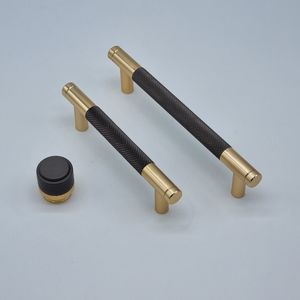Knurled Two-Tone T Bar Handles [Moleta]