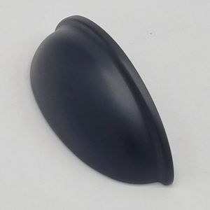 Half Round Cup Handles [Selo] – Matte Black, CC = 76mm [CLEARANCE]