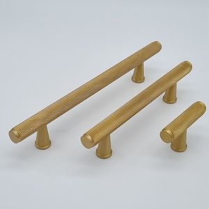 Products: Solid Brass Knurled T Bar Handles [Moleté]